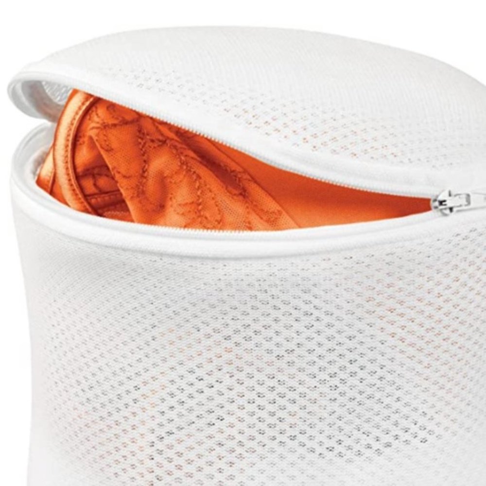 Bra Wash Bag by By Honey-Can-Do 2 Compartment Mesh Laundry Aid White - Picture 3 of 4